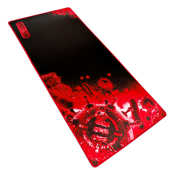 ENHANCE ENGXMP2100RDEW Pathogen Series Fabric-Top XXL Extended Gaming Mouse Pad, Rectangular (Red)