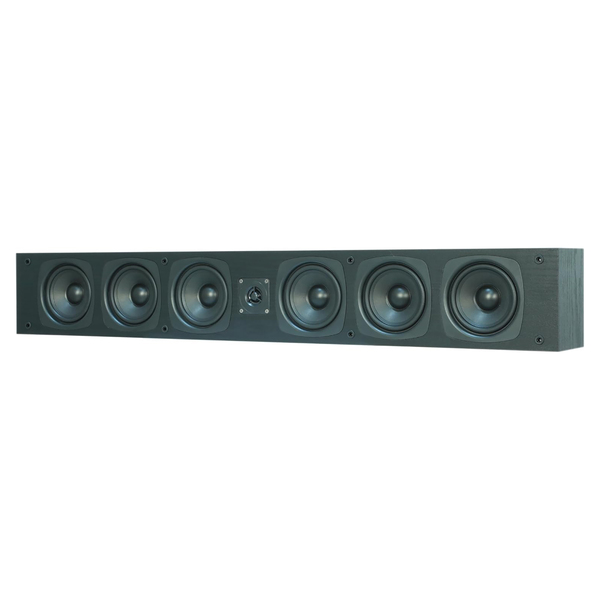 BIC America OWLCR35B RtR Elite OWCLR35 4.5-In. 100-Watt On-Wall Center or LR Speaker with 2 Polypropylene Woofers, 3/4-in. Tweeter, 4 Bass Radiators, 8 Ohms