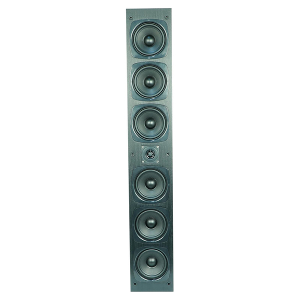 BIC America OWT65 RtR Elite OWT65 4.5-In. 100-Watt On-Wall Tower Speaker for 65-In. TVs, with 2 Polypropylene Woofers, Tweeter, 4 Bass Radiators, 8 Ohms