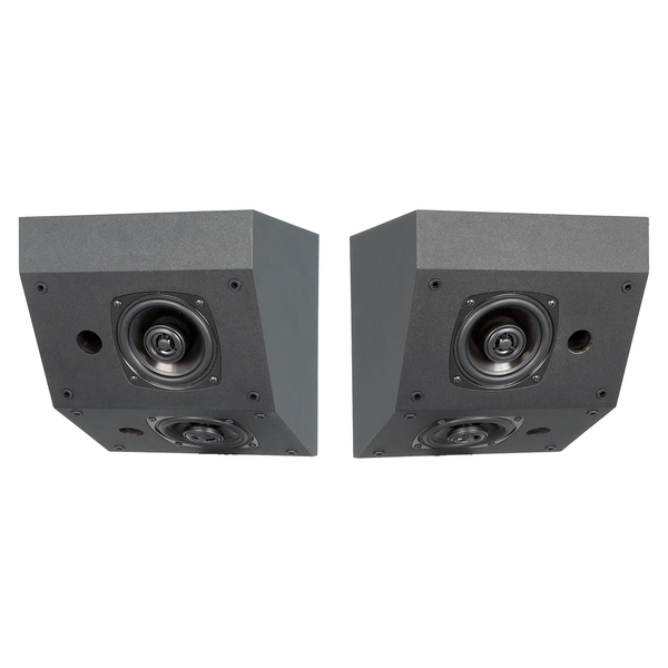 BIC America S3070 RtR Elite S3070 4.5-In. 100-Watt Dual-Angle On-Wall Surround Speakers, Dolby Atmos Compatible, Horizontal or Vertical Mounting, 8 Ohms