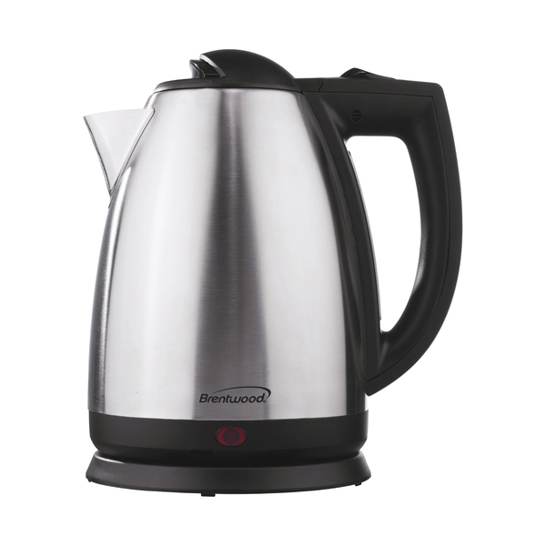 Brentwood KT-1800 1,200-Watt Stainless Steel Electric Cordless Tea Kettle (2 L)