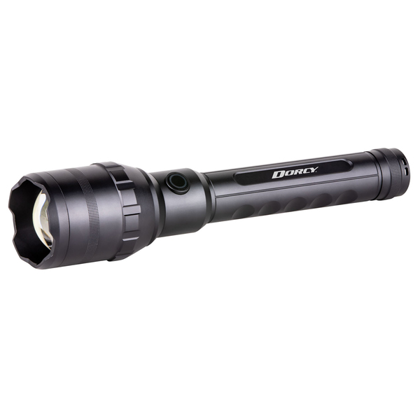 Dorcy 41-4393 Ultra HD Series USB-Rechargeable LED 9,000-Lumen Aluminum Flashlight with Power Bank, 4 Modes, up to 820-Ft. Beam, up to 24 Hours Run Time