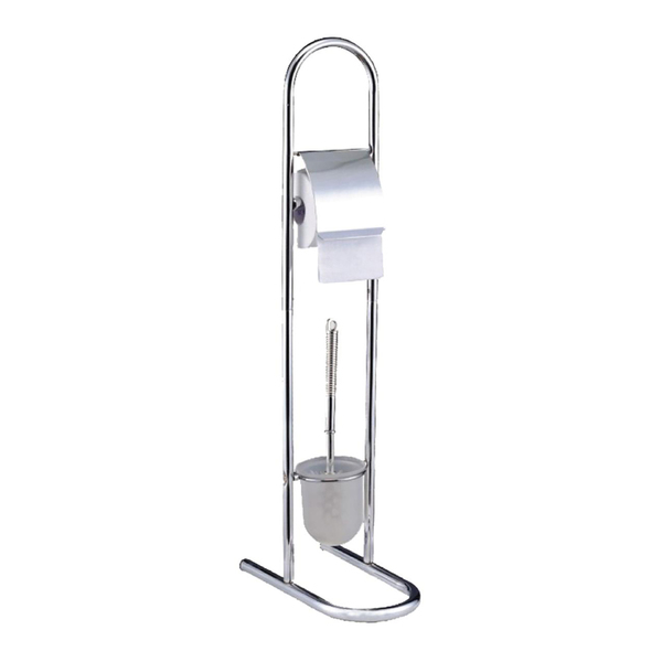 EuroHome EW189 Bath 2-in-1 Toilet Brush and Toilet Paper Stand