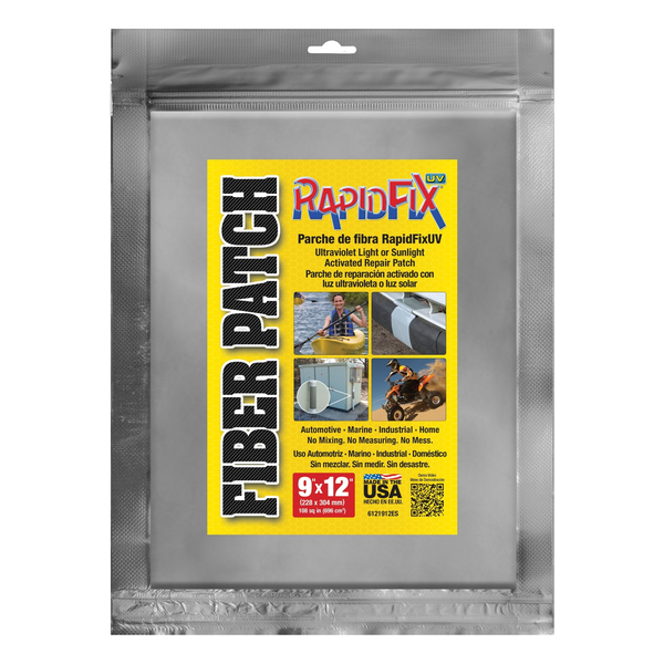 RapidFix 6121912ES UV-Activated Fiber Repair Patch, 9 In. x 12 In.