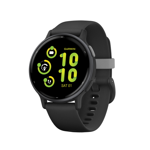 Garmin 010-02862-10 vivoactive 5 GPS Fitness Smartwatch with 42.2-mm Case, Bluetooth, AMOLED, Health/Fitness, Sports Apps, Music Storage, 5 ATM (Black)