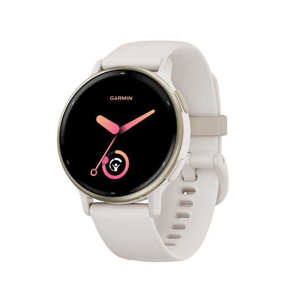 Garmin 010-02862-11 vivoactive 5 GPS Fitness Smartwatch with 42.2-mm Case, Bluetooth, AMOLED, Health/Fitness, Sports Apps, Music Storage, 5 ATM (Ivory)