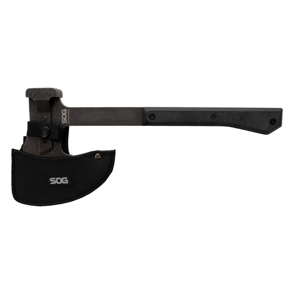 SOG SOG-32-50-02-43 Tactical Bushcraft Hatchet with 4.24-In. Steel Cutting Head and Nylon Blade Cover