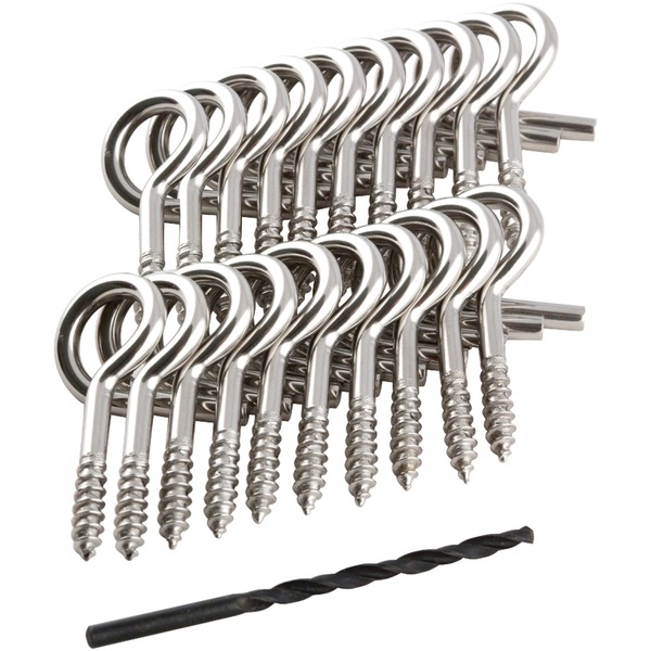 Hangman QH-20 Stainless Steel Outdoor Christmas Light Q-Hangers, 20 pk