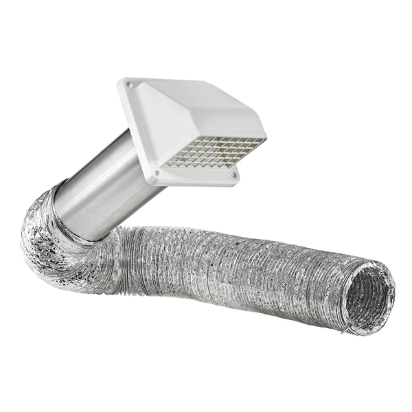 Lambro 1375W 4-In. x 8-Ft. UL 2158A Transition Duct Vent Kit