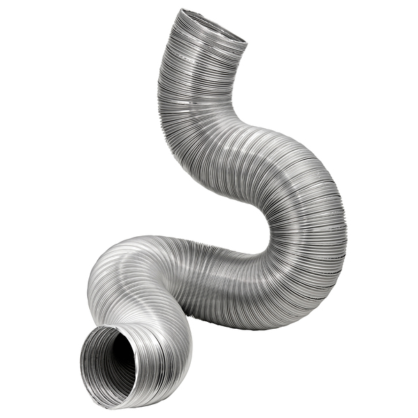 Lambro 306DL 8-Ft. Flexible Aluminum Semi-Rigid Double-Lock Air Duct (6 In. Diameter)