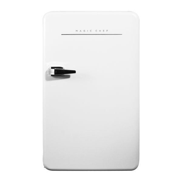 Magic Chef MCR32CHW 3.2-Cu. Ft. ENERGY-STAR Certified Retro Mini Fridge with Manual Defrost (White)