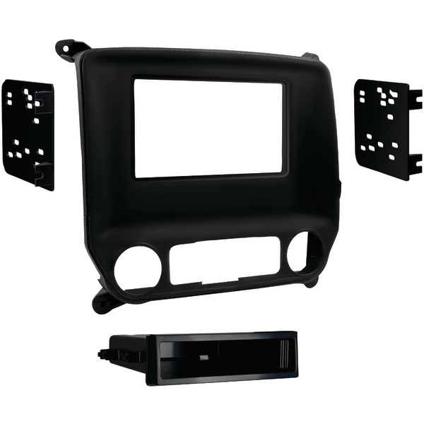 Metra 99-3014G ISO Double-DIN/ISO DIN Installation Kit for Select 2014 through 2019 Chevrolet Silverado/GMC Sierra, 99-3014G
