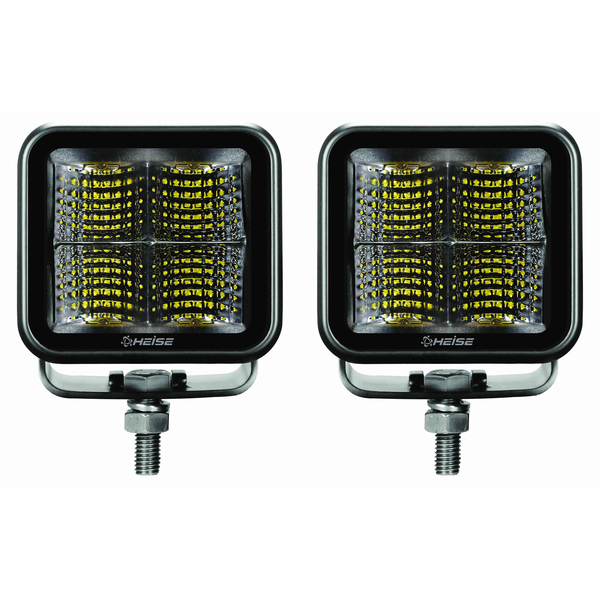 Heise LED Lighting Systems HE-BCF2PK Blackout Series 2.5-In. 4-LED Flood Cubes, 2 Count