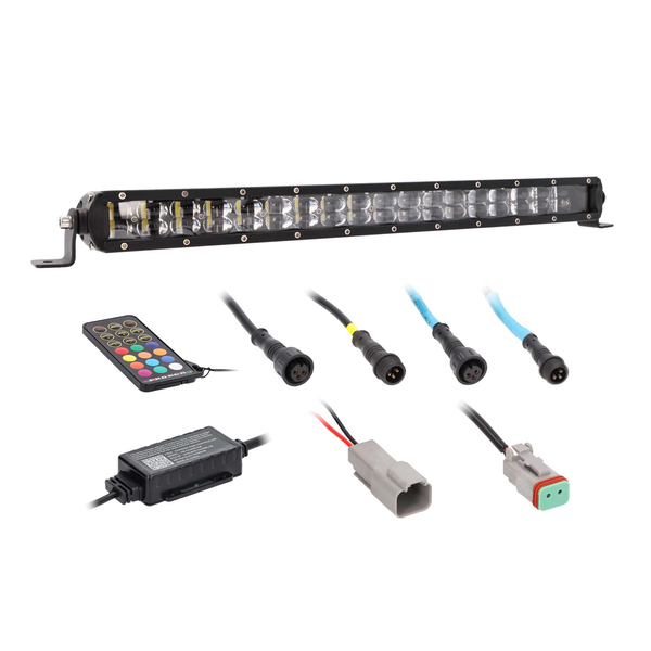 Heise LED Lighting Systems HE-CHASE-B22 Chasing Lights Series 22-In. 60-LED Single-Row Lightbar with Controller, HE-CHASE-B22