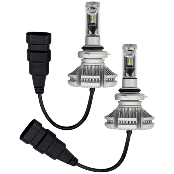 Heise LED Lighting Systems HE-9006LED HE-9006LED Replacement Headlight LED Bulbs, 6,000 Lumens for Off-Road, 6,500K Color Temp with Tint Films, Single Beam, Pair