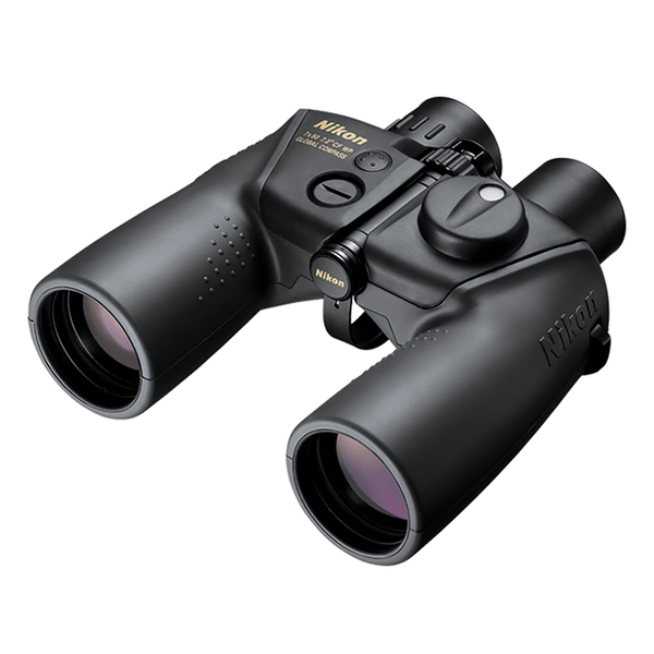 Nikon 16026 OceanPro CF 7x50 Waterproof Marine Binoculars with Illuminated Global Compass and Nylon Floating Strap