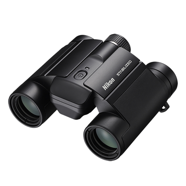 Nikon 16783 STABILIZED 12x25 S Binoculars for Image Stabilization with Case, Neck Strap, Batteries, and Lens Covers