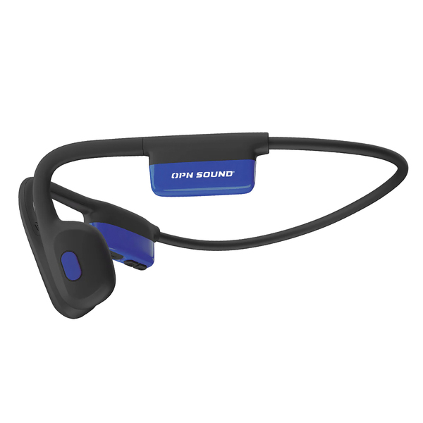 OPN Sound OS8000BL Mezzo+ Bluetooth Bone-Conduction Neckband Sports Headphones with Microphone, Black and Blue