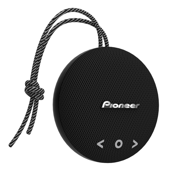 Pioneer PBS102 6-Watt Puck Portable Bluetooth Rechargeable Speaker, Aux Input, Carry Cord, up to 15 Hours of Play Time