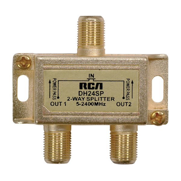 RCA DH24SPE 2-Way 2.4-GHz Bi-Directional Coaxial Splitter