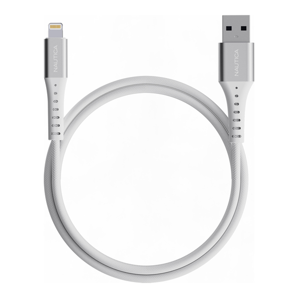 Nautica UCCCB16-02-04 4-Ft. 12-Watt USB-A to Lightning Cable, MFi Certified, Urban CB105 (White)