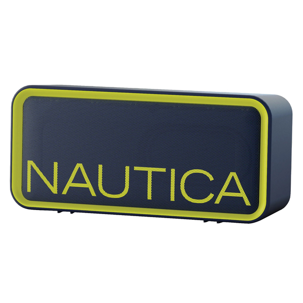 Nautica UCCSP01-1 10-Watt-Peak Urban SP100 Portable Bluetooth Rechargeable Speaker with TWS, USB/microSD/Aux, IPX5, up to 7 Hours Play Time (Navy/Yellow)