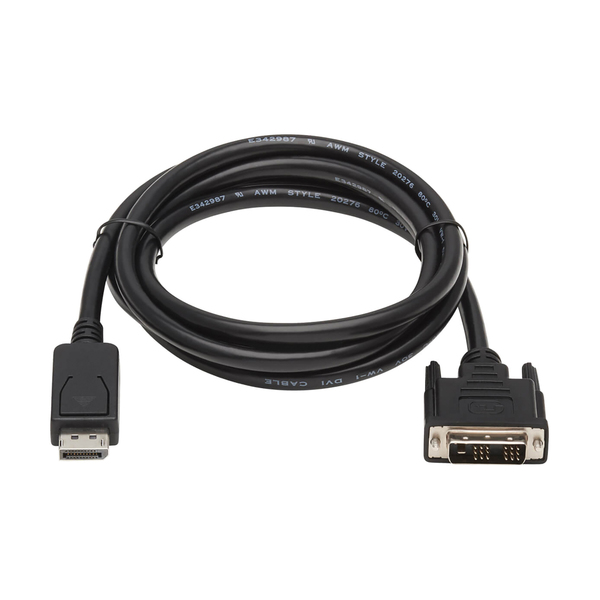 Tripp Lite by Eaton P581-006 1080p DisplayPort Male with Latch to DVI-D Male Single Link Adapter Cable, Black, 6 Ft., P581-006
