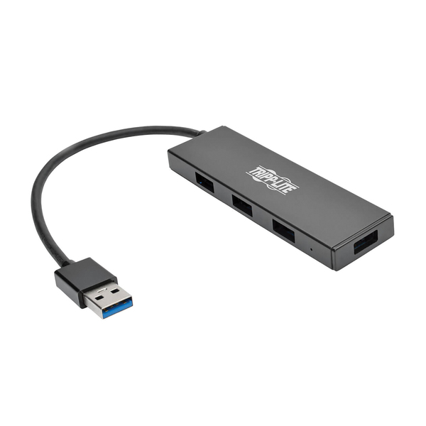 Tripp Lite by Eaton U360-004-SLIM Portable USB 3.0 SuperSpeed 5-Gbps Mini Hub, 4 Ports, Ultra-Slim, U360-004-SLIM
