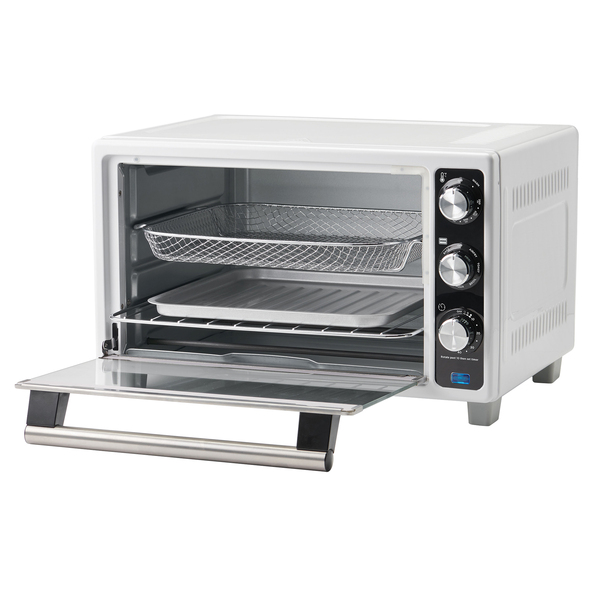 Betty Crocker BC-4637W 0.77-Cu. Ft. 1,500-Watt Air Fryer Convection Toaster Oven with 7 Functions, BC-4637 (White)