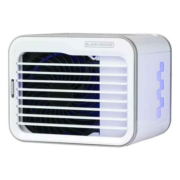 BLACK+DECKER BDMC10 BDMC10 3-Speed Portable USB-Powered Desktop Evaporative Air Cooler with Fan, White/Gray